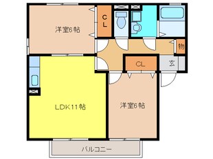 コトーソレイユの物件間取画像